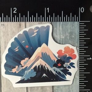 🌀10/$10🌀 Japanese-Style Fan Reusable Waterproof Vinyl Sticker Decal
